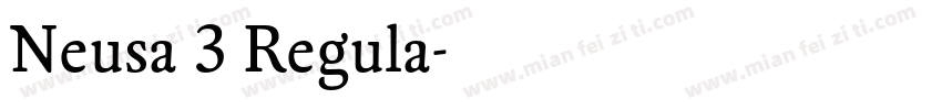 Neusa 3 Regula字体转换